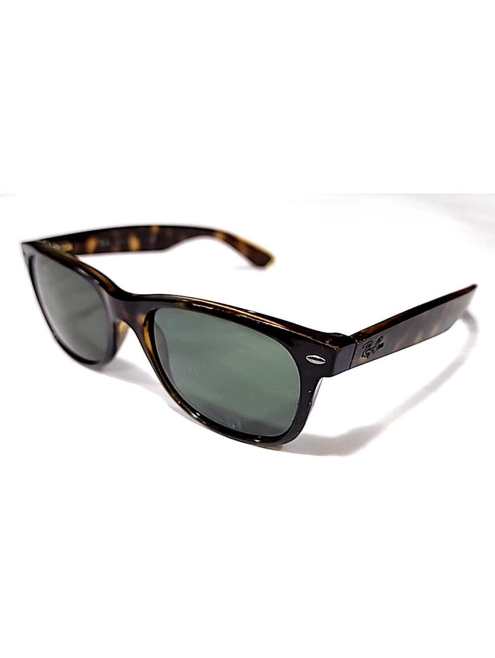 Ray Ban RB2132 902L New Wayfarer Tortoise Green Sunglasses 55/18